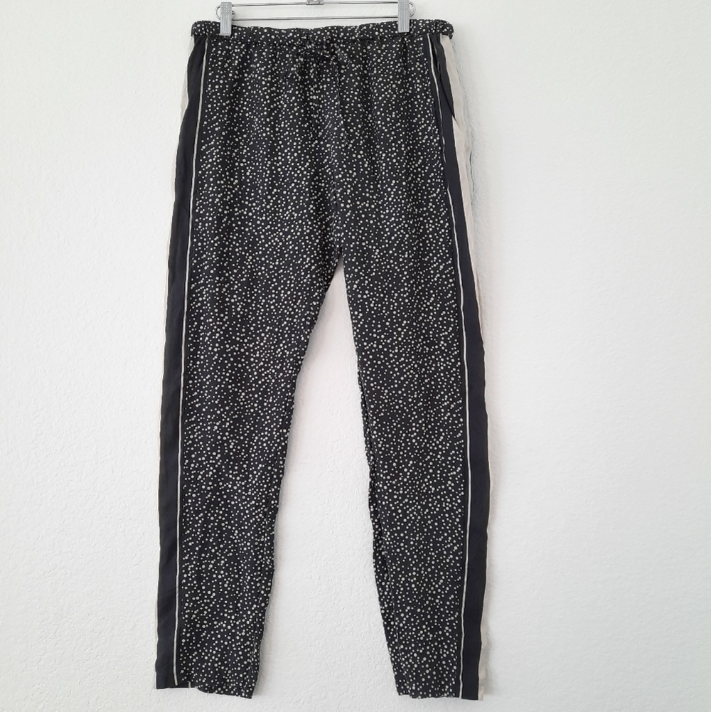 Sundance Silk Spotted & Striped Pants M
